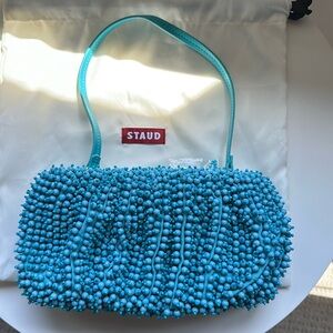 Staud Beaded Convertible Bag - Staud - Beads - Blue